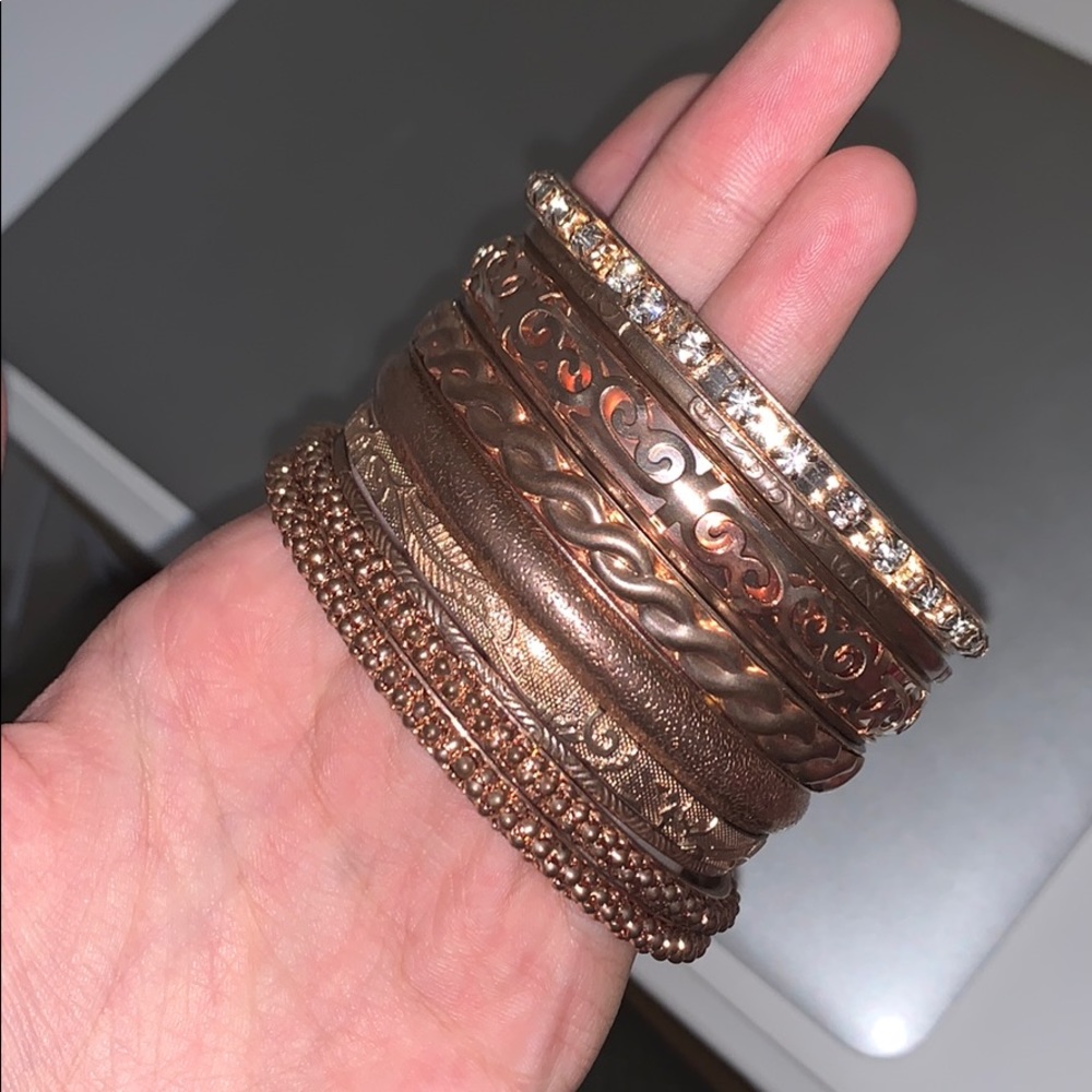 Rose Gold Bracelets bundle